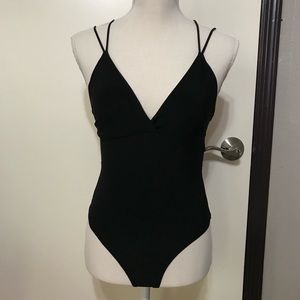 Deep V bodysuit